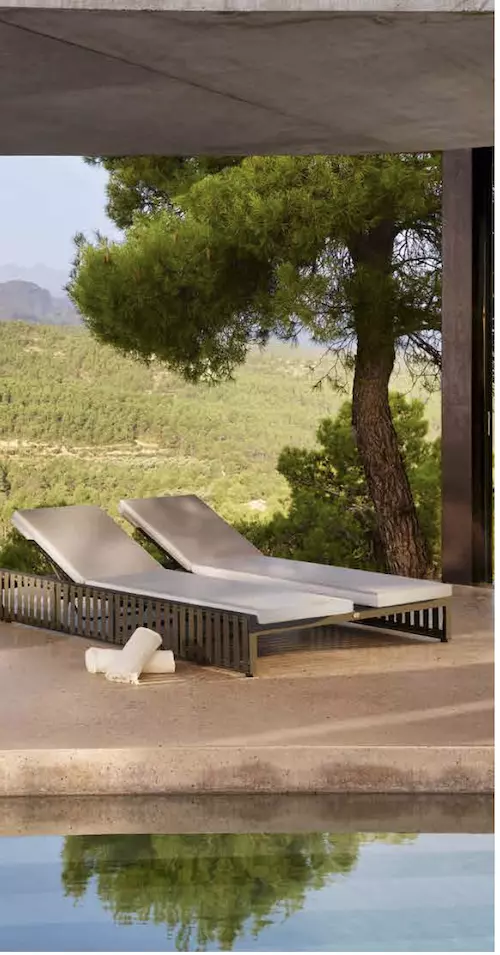 Transat double en alu et bois (teck)(TRAN DBLE 23816)