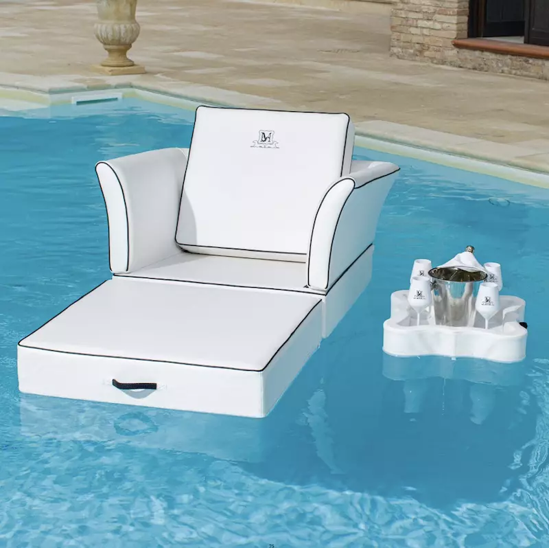 Transat flottant pour piscine 1 place(DFBOAT 61858)