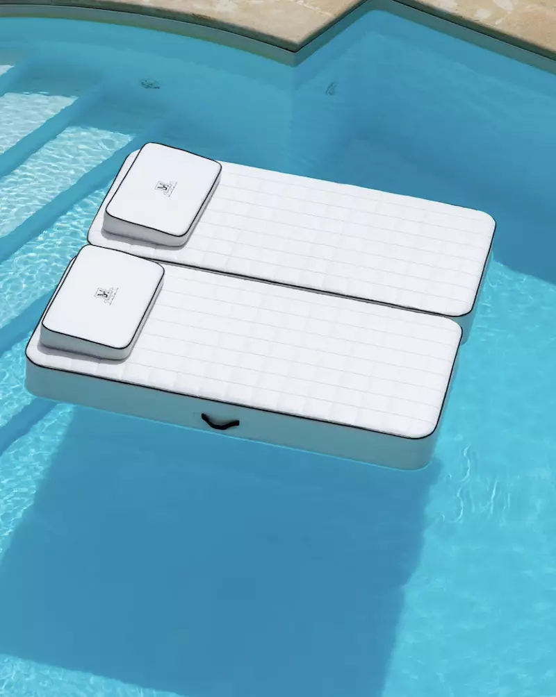 Transat flottant double pour piscine(DF 61860)