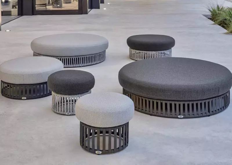 Poufs extérieurs ronds de différentes tailles(LAIDA 24216/2421)